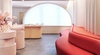 Glossier Flagship in New York includes soft-pink plasterwork and a Boy Brow Room